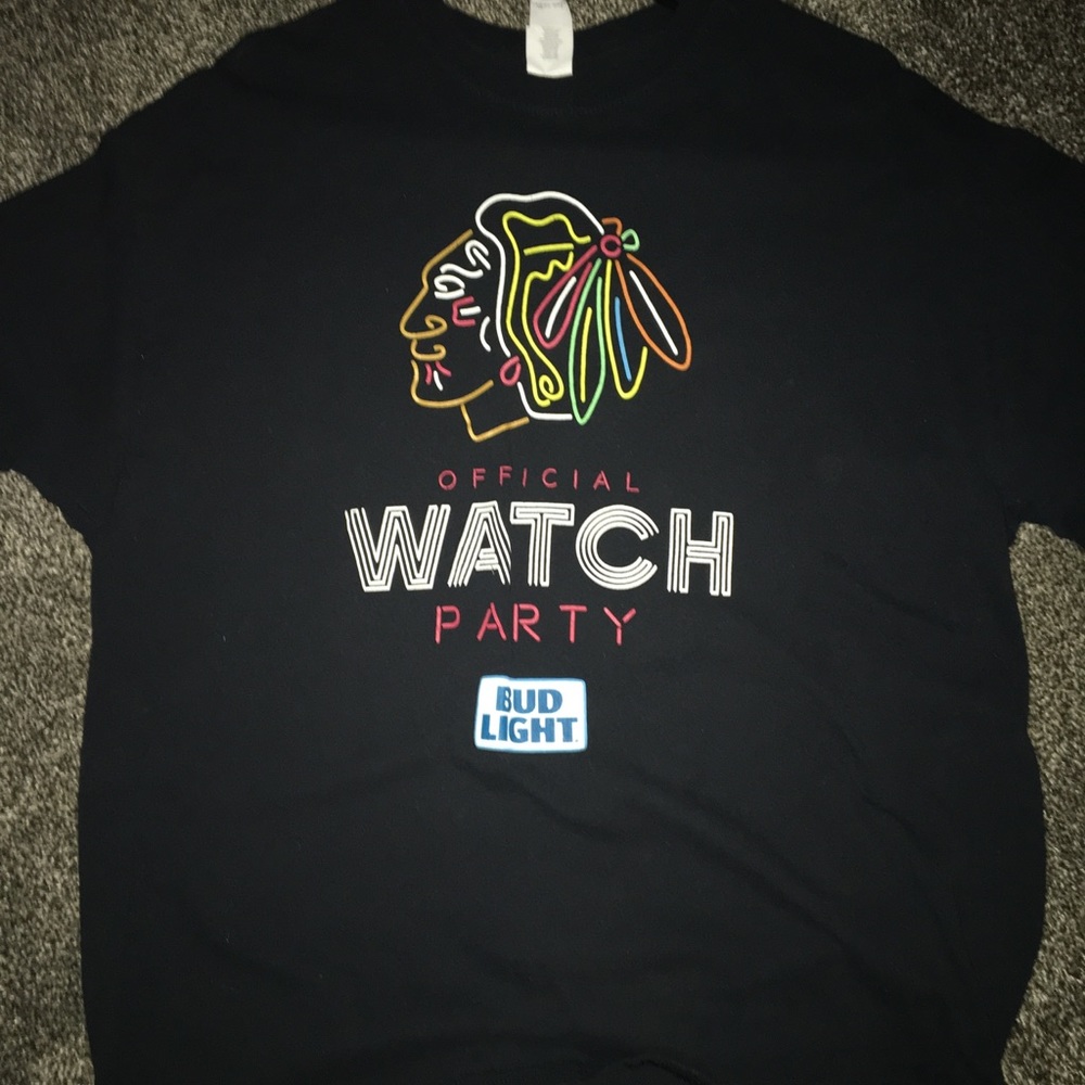 Blackhawks bud light shirt